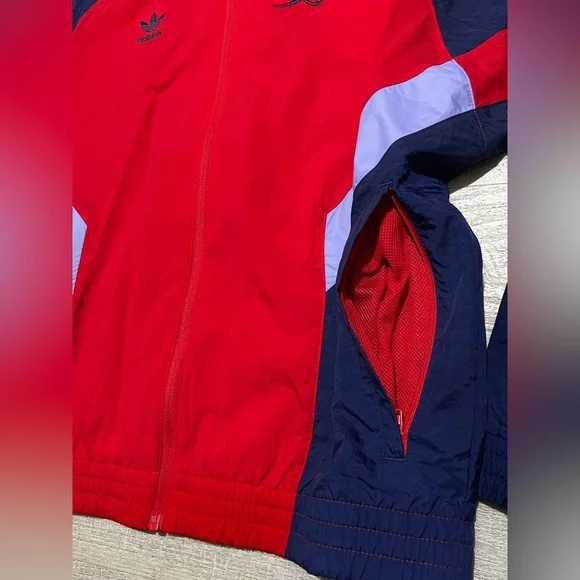 Adidas Arsenal AFC soccer Track Jacket windbreaker red‎ blue size small IS6503